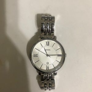 Fossil silver watch